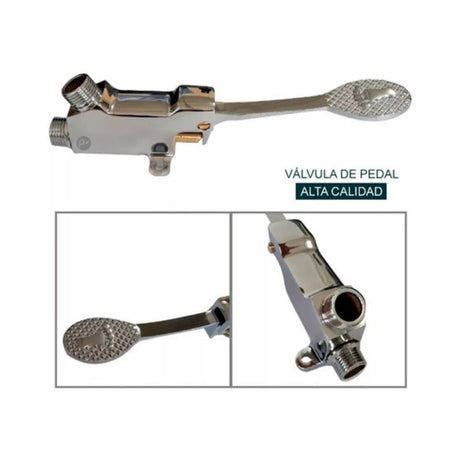 Kit Valvula Pedal: Con Cuello y Mangueras