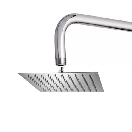 DUCHA REGADERA ULTRA PLANA 20cm DE METAL CON KIT TUBO