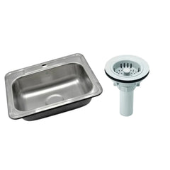 Lavaplatos 53x43cms Acero Inoxidable con canastilla