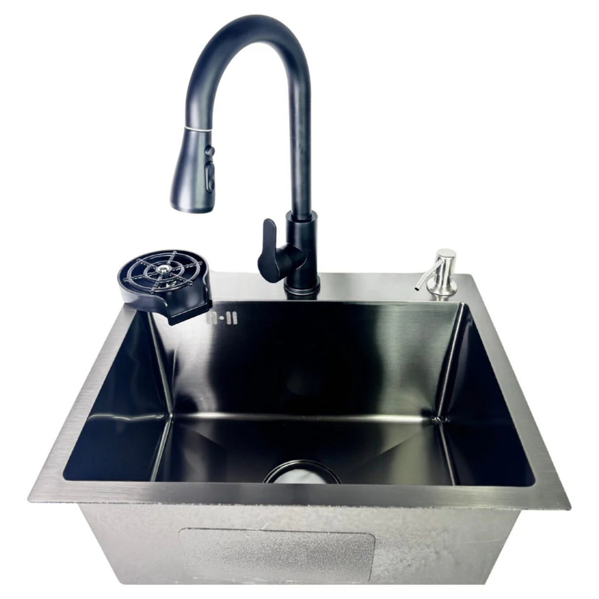Lavaplatos Negro Premium 50x45 Acero Inoxidale 304