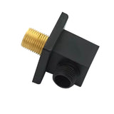 Codo Teleducha Cuadrado Negro Universal - 1/2"