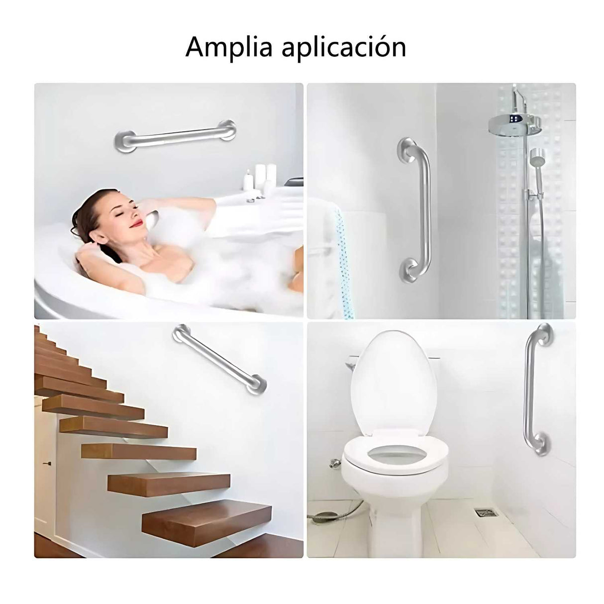 Barra De Seguridad Sus304 Grafilada - 60cm | Seguridad En Acero Inoxidable Satinada (Copia)