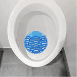 Pantalla desodorante antisalpicaduras para orinal azul en EVA de 17 x 17 cm, vista 3