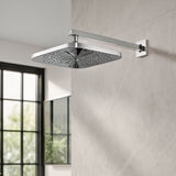 Regadera Rectangular 10 Pulgadas Niquel Texturizado ABS