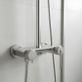 Columna De Ducha Con Mezclador Lusso Níquel Texturizado