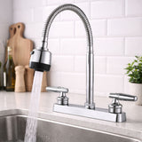 Mezclador Lavaplatos 8 Pulgadas Cuello Flexible Metalico Palanca