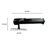 Ducha Eléctrica Horizontal Lusso Negra 220V con Regadera de 8” – Agua Caliente Instantánea