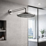 Regadera Redonda Spacco 10 Pulgadas Niquel Texturizado