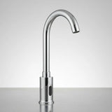 Grifería Sensor Lavamanos Cuello Alto Infrarrojo Hibrida Cro