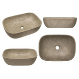 Lavamanos Mármol Piedra Natural Rectangular Diseño Único