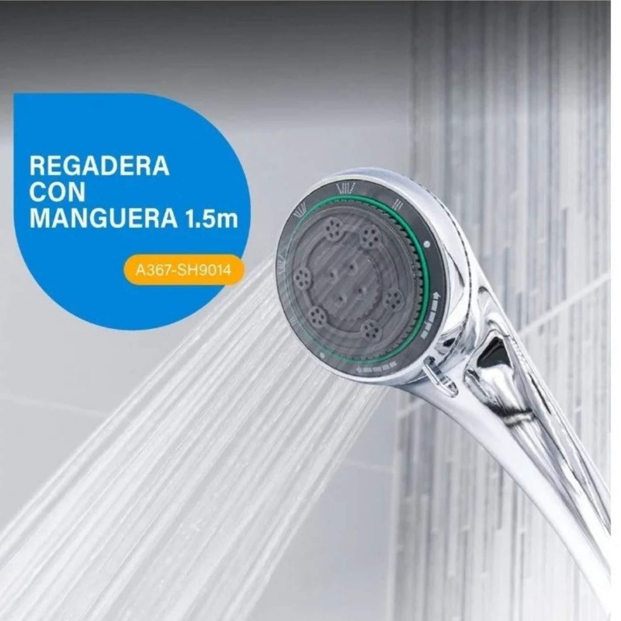 Ducha Teléfono Antisarro 5 Funciones Lluvia Masaje Bruma