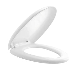 Asiento Sanitario Redondo Blanco de Caída Lenta 40 × 35 cm
