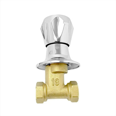 Llave de Paso para Ducha Cromada de 1/2 Pulgada