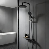Columna de ducha Lusso gris concreto incluida en el combo