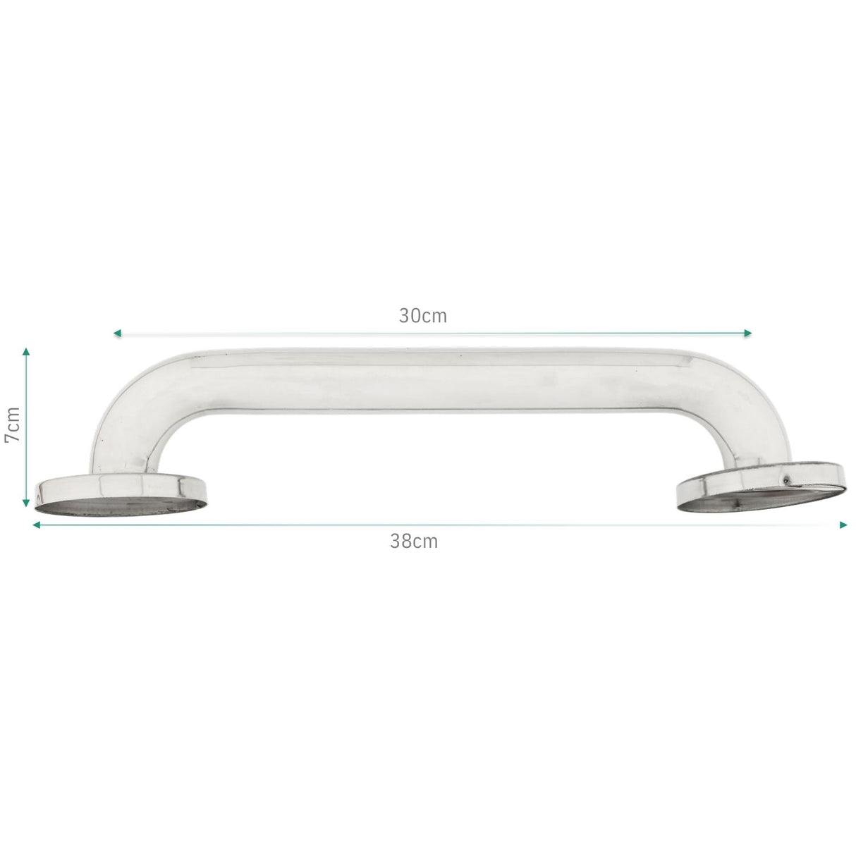 Barra de Seguridad en Acero Inoxidable Alta Calidad 30 - 40 - 50 - 60  cm - Superficie Lisa y Brillante, alta calidad