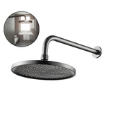 Regadera Redonda 25 Cm Spacco Gris Concreto Brazo 30cm Acero