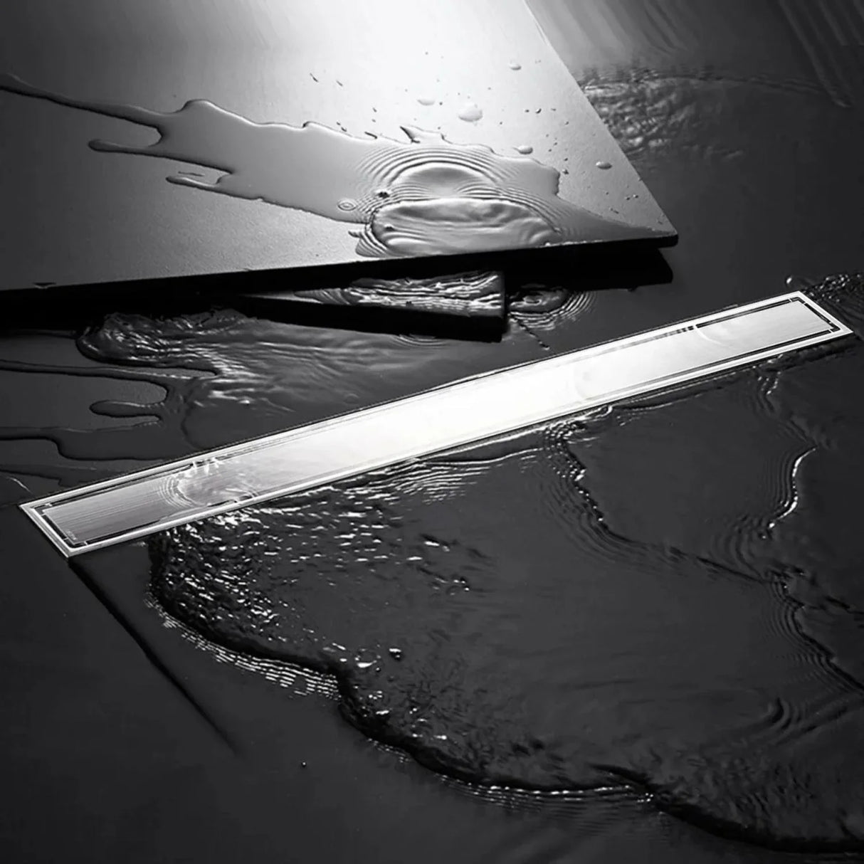 Rejilla Baño Invisible Acero Inoxidable Antiodor 30X10