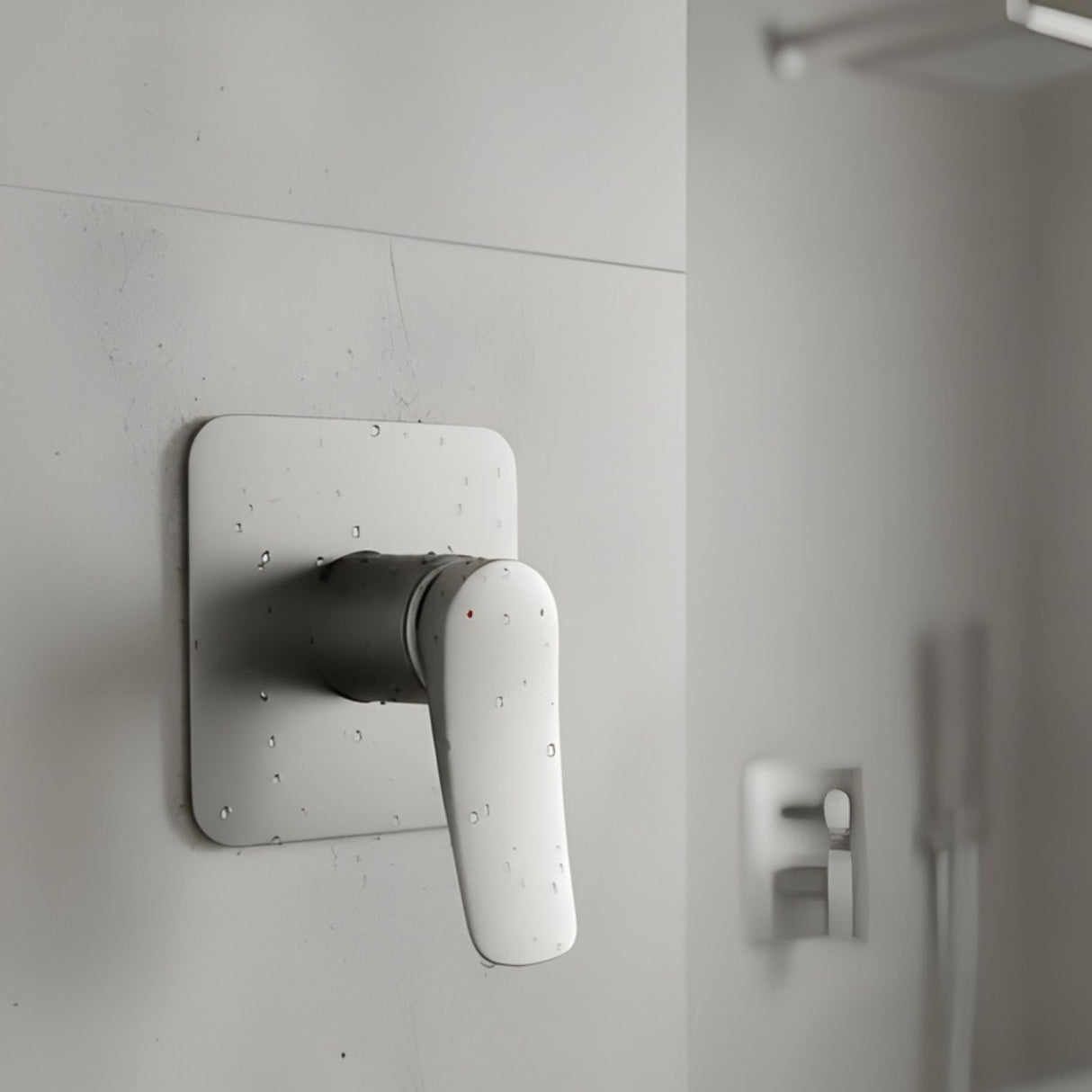 Mezclador Ducha Monocontrol Volare Gris Concreto Diseño Moderno