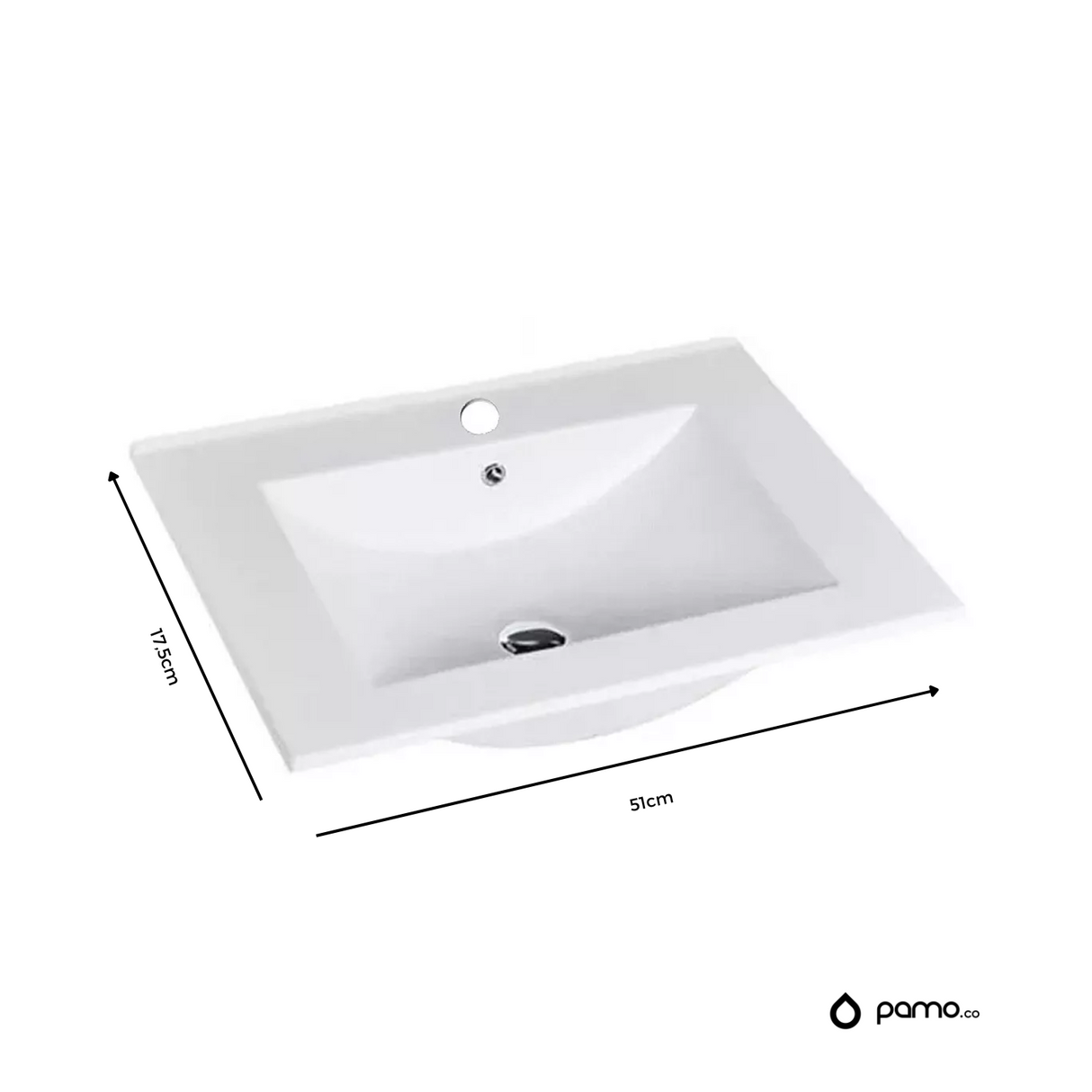 Lavamanos Placa Sobreponer 71x45,5x15,5