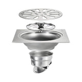 Rejilla Piso 10x10cm  Acero Inoxidable