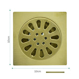 Rejilla de Piso en Acero Sol Golden 10*10 CM