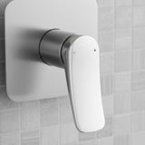 Mezclador Ducha Monocontrol Volare Níquel Texturizado Diseño Moderno