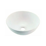 Lavamanos Sobreponer En Porcelana Round Deluxe Diámetro de 32 cm y profundidad de 13 cm.