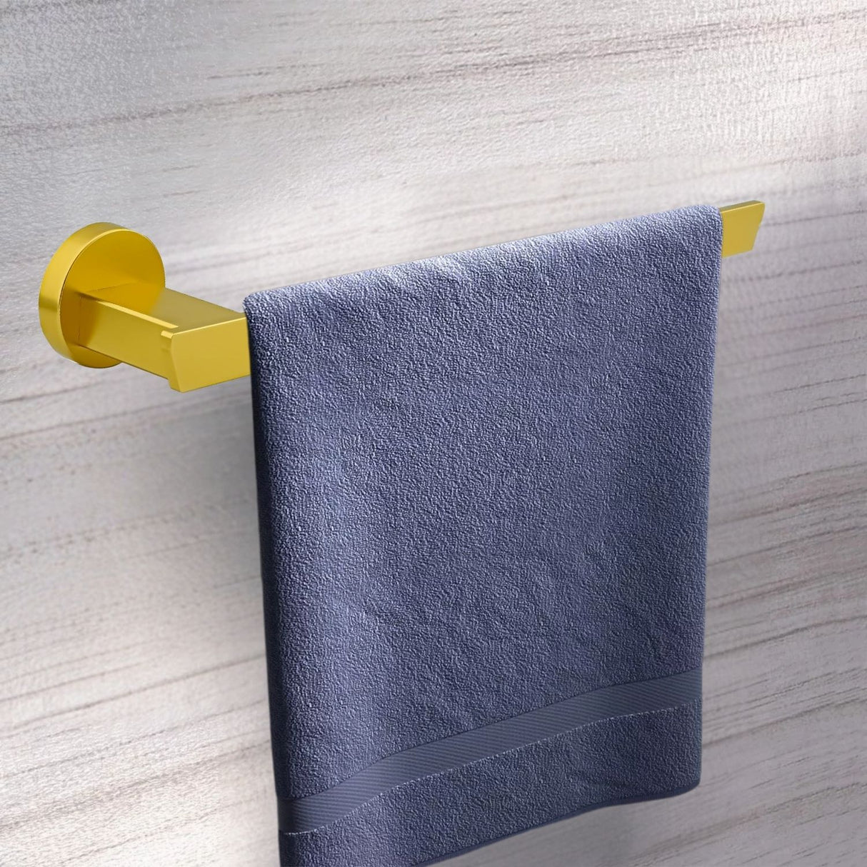 Toallero de Manos Amatista Dorado Aluminio - Alta Calidad
