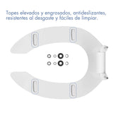 Tapa asiento tipo herradura para sanitario institucional Caída Lenta