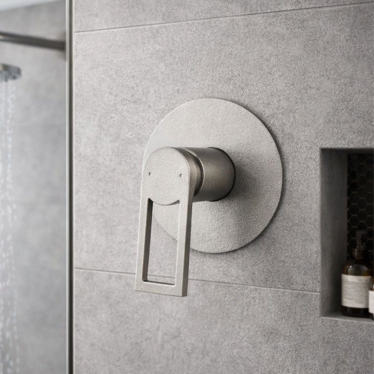 Mezclador Ducha Monocontrol Alto Spacco Niquel Texturizado