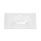 Placa Lavamanos Cerámica Blanca Brillante Vintage 50x40