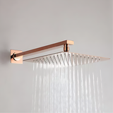 Tubo Regadera Cuadrado 40 cm Metálico