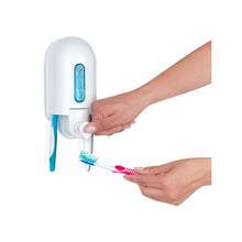 Dispensador Crema Dental Y 2 Cepillos Válvula Antigoteo