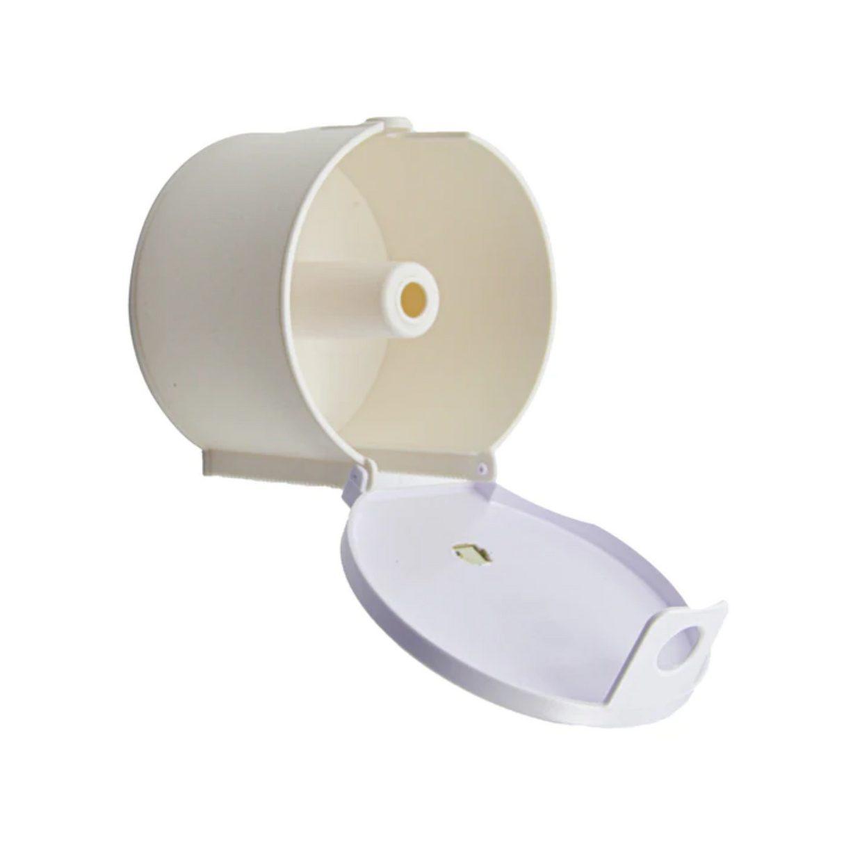 Dispensador de Papel Higiénico en ABS con Botón Blanco