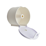 Dispensador de Papel Higiénico en ABS con Botón Blanco