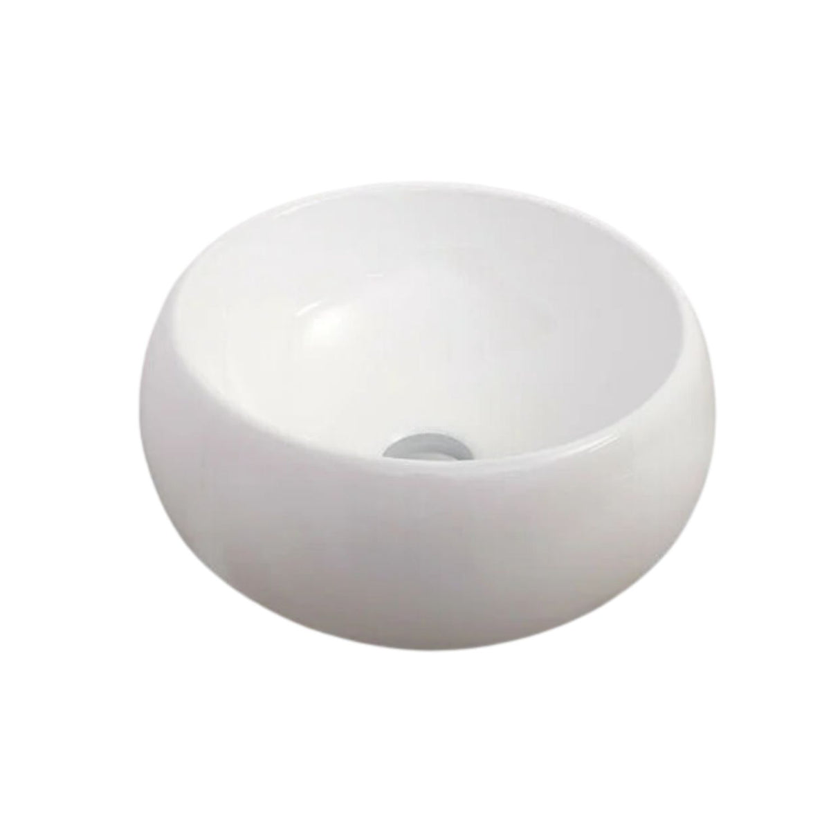 Lavamanos Sobreponer Round Deluxe Porcelana Blanca 39 x 39 cm