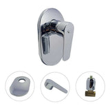 Monocontrol Ducha Coral Cromado para Pared Acero Inoxidable Agua Fría y Caliente 20 cm