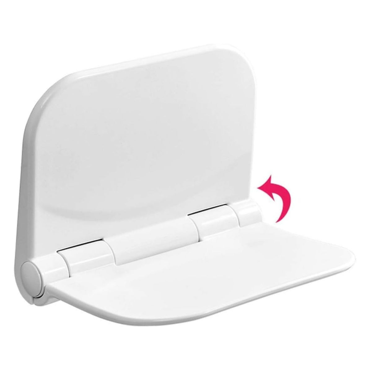 Silla Plegable para Baño -Ducha Blanco - Alta Resistencia 110 kg, Abatible