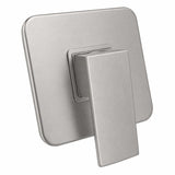 Monocontrol Ducha Cuadrado Satín 12 cm Empotrado para Baño