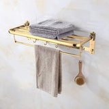 Toallero Hotelero en Acero SUS304 Dorado Multifuncional