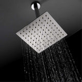 Regadera cuadrada cromada de 20 x 20 cm para ducha