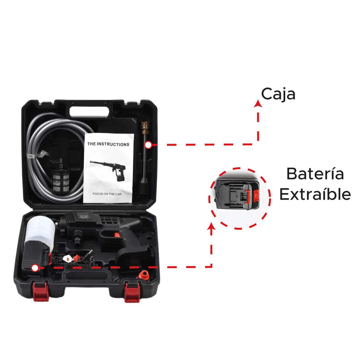 Hidrolavadora Inalámbrica 48V 🚿⚡ Limpieza portátil con potencia y comodidad