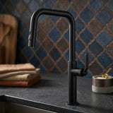 Grifería Lavaplatos Monocontrol Extraíble Vintage de Lujo | Rotación 360° para Cocina