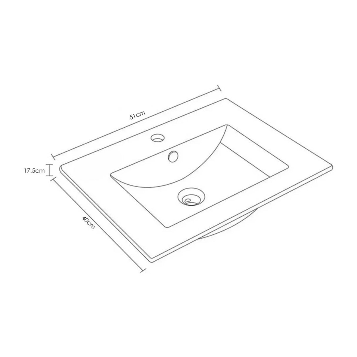 Kit Placa Lavamanos Blanco 51x40cm Griferia Baja Push Flex