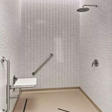 Silla Rebatible en Acero Inoxidable Superficie en Acrílico