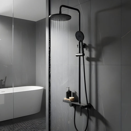Columna de ducha Lusso gris concreto del combo