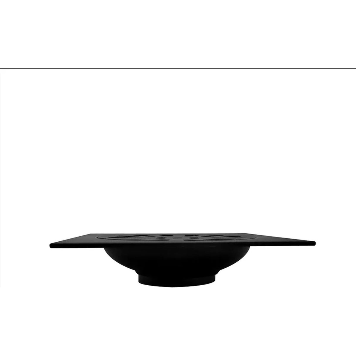 Rejilla De Piso Cuadrada 10 X 10cm Negro Mate