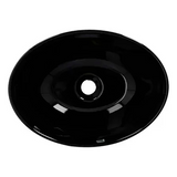 Combo Lavamanos Canoa Negro + Griferia Agua Fria+ Push Negro Negro Brillante