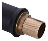 Grifería lavamanos monocontrol Alta negra Iris