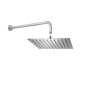 Regadera Ducha Metal Cuadrada 30Cm-Cromo Tubo